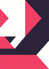 Vector flat geometric background