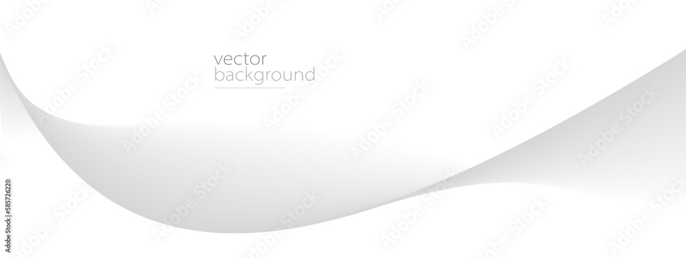 Poster smooth flow of wavy shape with gradient vector abstract background, light grey design curve line ene