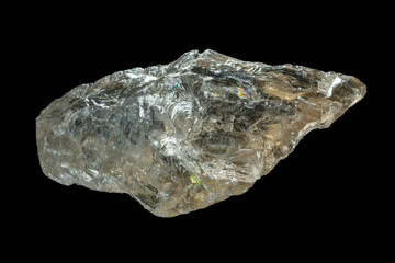 mineral stone isolated on black background