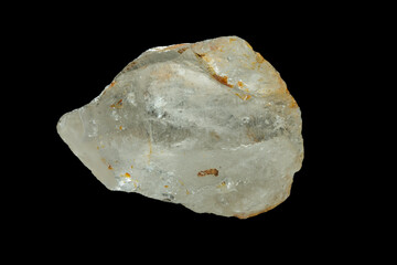 mineral stone isolated on black background