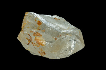 mineral stone isolated on black background