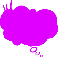 purple bubble speech