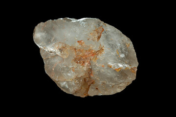 mineral stone isolated on black background