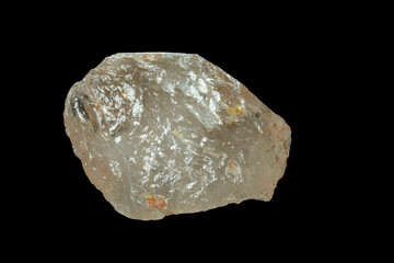 mineral stone isolated on black background