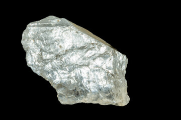 mineral stone isolated on black background