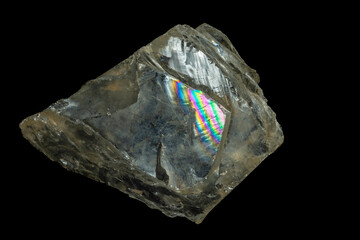 mineral stone isolated on black background