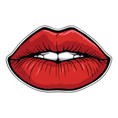 Lipstick Flat Icon Isolated On White Background