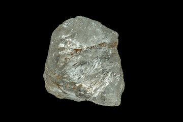 mineral stone isolated on black background