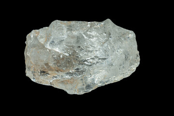 mineral stone isolated on black background