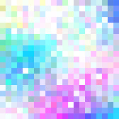 Mosaic colorful abstract background, pink, blue, yellow, purple, turquoise tones