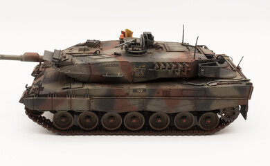 Fototapeta na wymiar German Leopard 2A6 Main Battle Tank 1 35 scale model