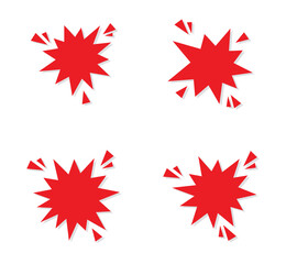 red splash star icon