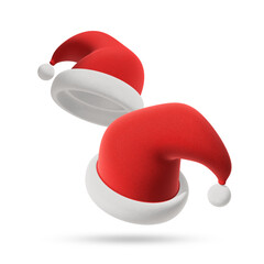 3D rendering of Santa's hat