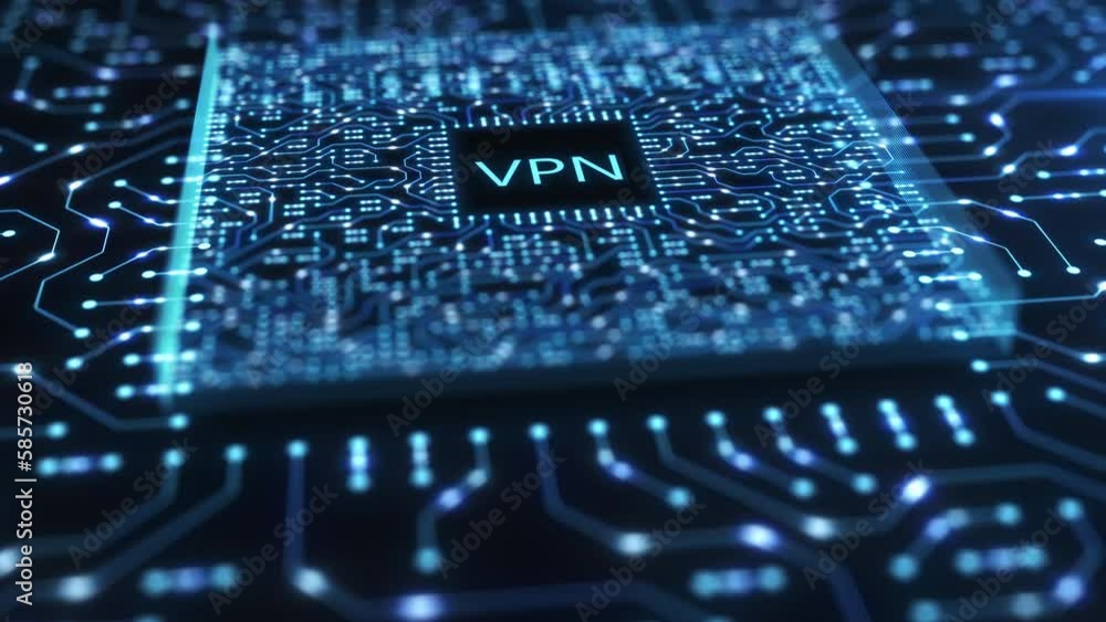 Poster vpn network security internet privacy encryption concept