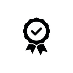 Certifiate black icon for apps and web sites