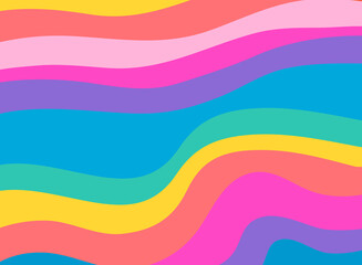 Colorful pastel background with curved gradient lines. Pattern design for banner, poster, flyer, card, cover, brochure