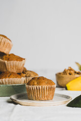 Banana walnut muffins