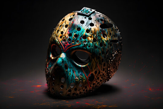 Horror Movie Maniac Mask created with generative AI technology