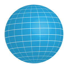 Abstract connection web sphere with lines 3D rendering, Global network concept.