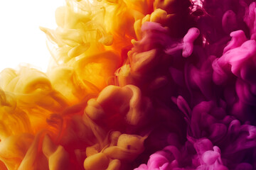 Obraz premium Abstract purple and orange paint explosion background