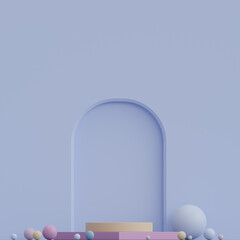 Abstract 3D Soft Color Backgrounds