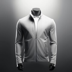 Blank sport jacket mockup AI generated