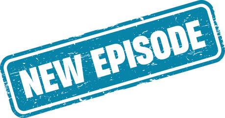 New episode red square grunge stamp © muh