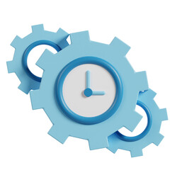time setting in file management, folder management 3d icon