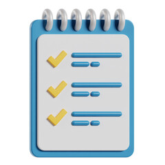 document manager checkmark, folder management 3d icon