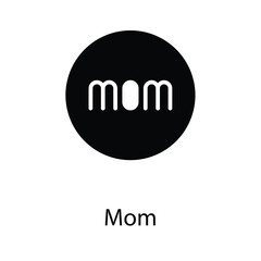 Mom icon design stock illustration