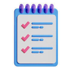 Fototapeta premium document manager checkmark, folder management 3d icon