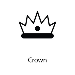 Crown icon design stock illustration