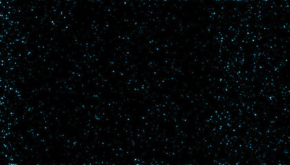 Blue space starry particle light as wallpaper and background