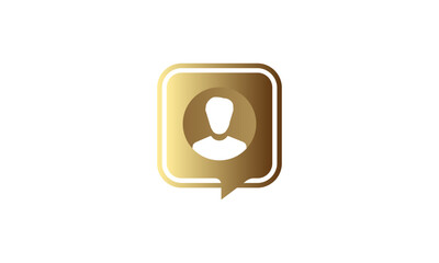 User profile login person. face silhouette, icon vector illustration