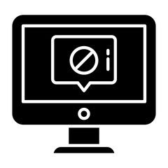 Dismiss Chat Glyph Icon