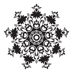 Decorative Mandala page zen tangle design colouring book page for adults vector illustration template Vintage, pattern, decorative, elements, Henna,  Vector abstract mandala pattern