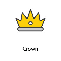 Crown icon design stock illustration