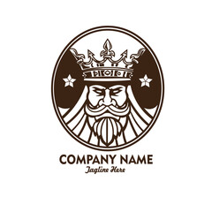 king logo vector template illustration