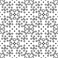 Grunge background with abstract shapes. Black and white texture. Seamless monochrome repeating pattern for web page, textures, card, poster, fabric, textile.