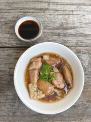 Stewed leg pork Chinese food