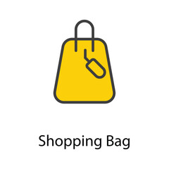 Shopping bag icon design stock illustration