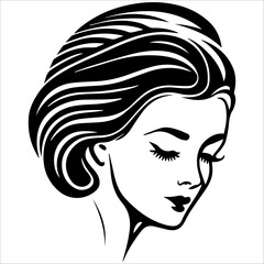 woman line art style vector