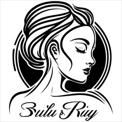 woman line art style vector