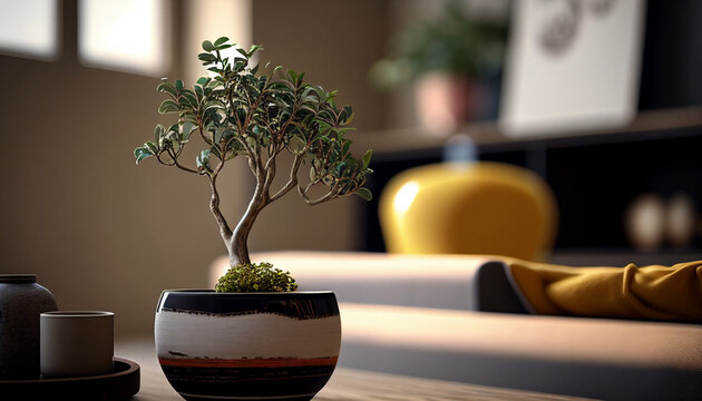 Modern composition of home garden filled a lot of beautiful plants, cacti, succulents, air plant in different design pots. Stylish botany interior. . Home gardening concept. Template.