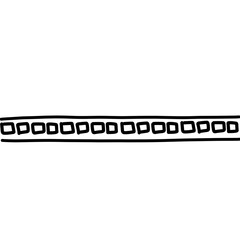 Hand drawn ink borders set, unique swirls, dividers collection