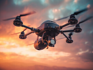Automated military drone captures Dan. (Generative AI)
