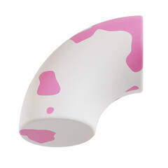 3d abstract illustration on white background