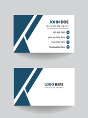 unique business card design template. creative visiting card design. company identity card template.