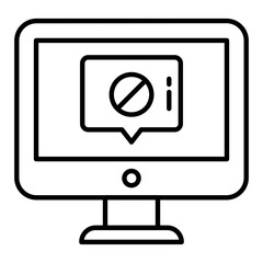 Dismiss Chat Outline Icon