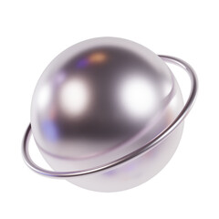 3d simple abstract shape in isolated background, realistic render abstract